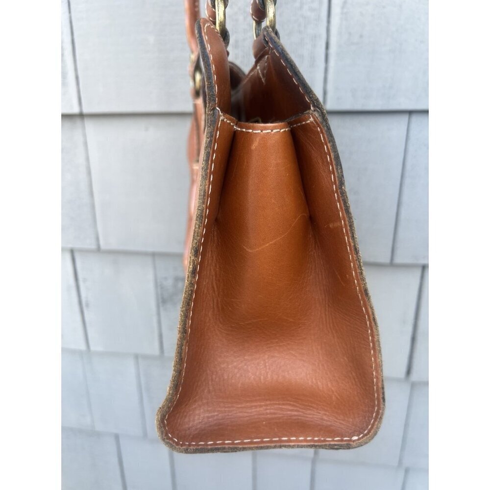 Vintage Patricia Nash embossed floral brown leather shoulder bag designer hippie - Picture 7 of 16
